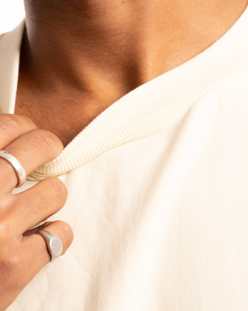 Luxe Oversized Tee - Cream