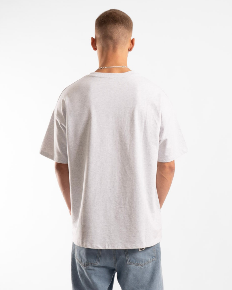 Luxe Oversized Tee - Grey Marle