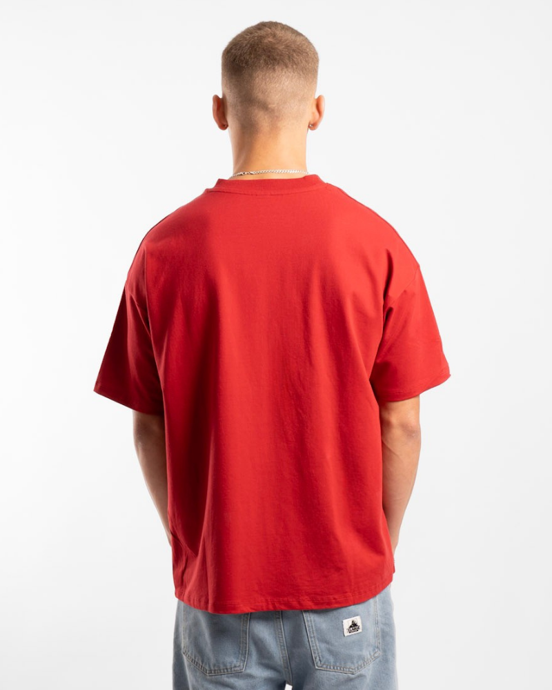 Luxe Oversized Tee - Red