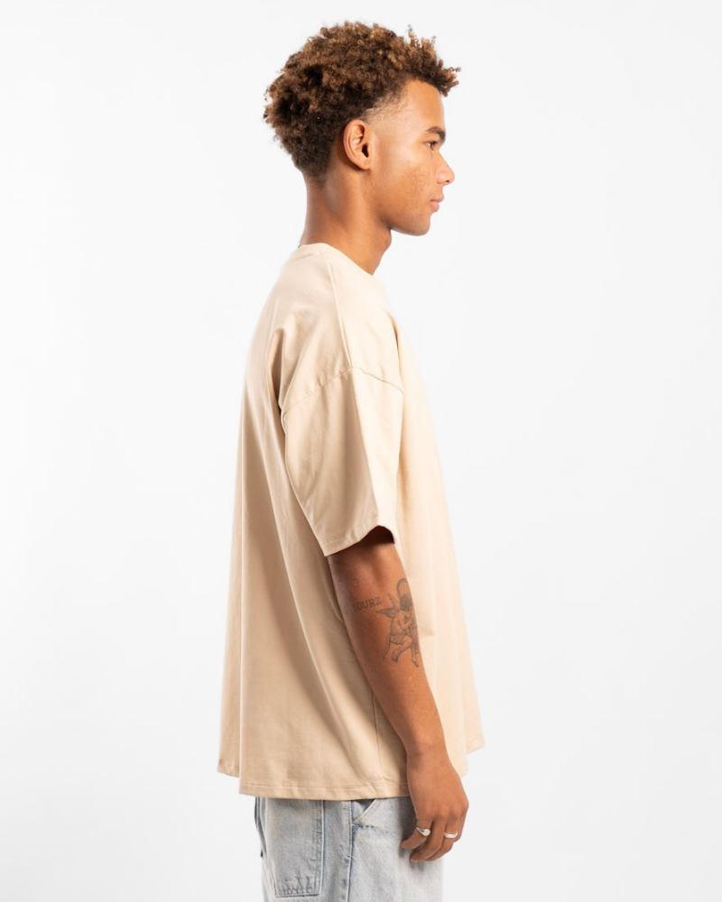 Luxe Oversized Tee - Sand