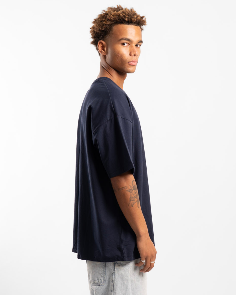 Luxe Oversized Tee - Navy
