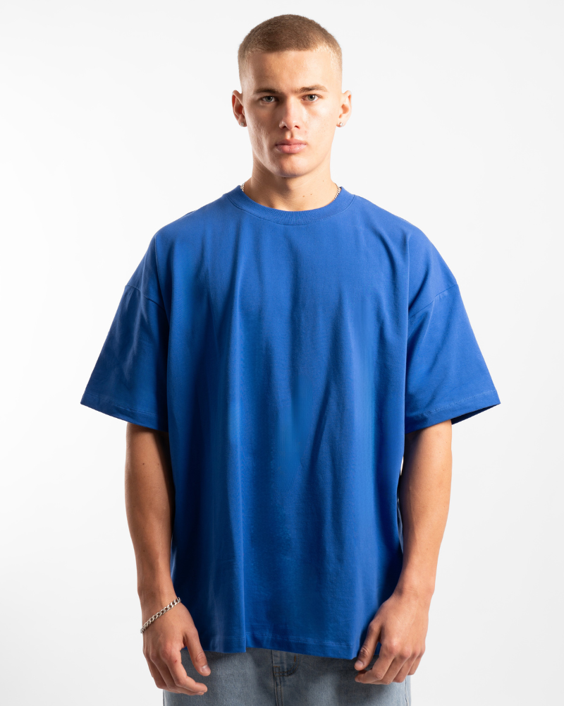 Luxe Oversized Tee - Royal Blue