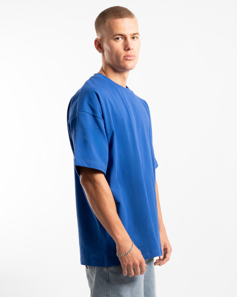 Luxe Oversized Tee - Royal Blue