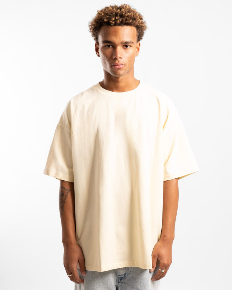 Luxe Oversized Tee - Cream