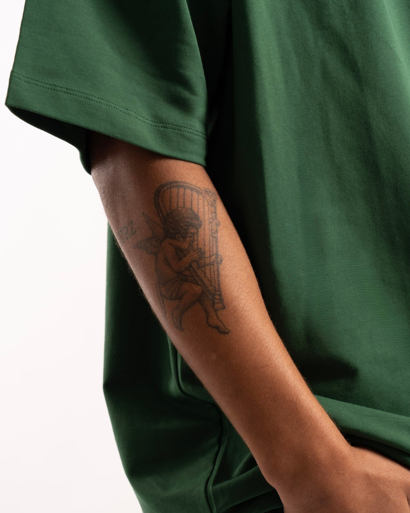 Luxe Oversized Tee - College Green