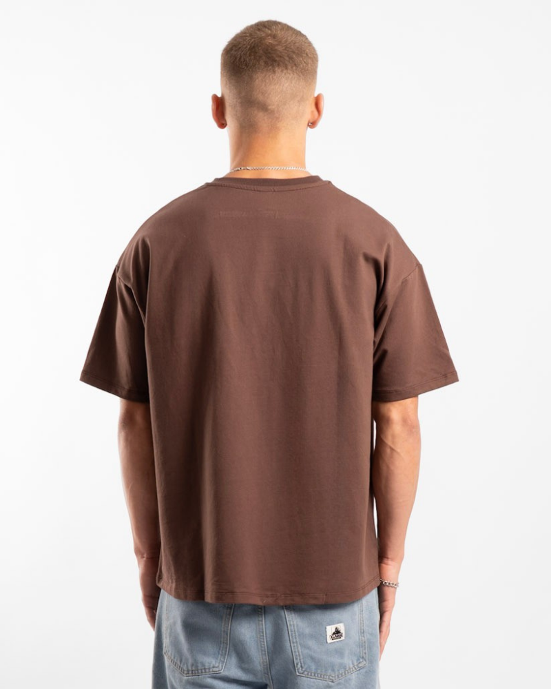 Luxe Oversized Tee - Chocolate