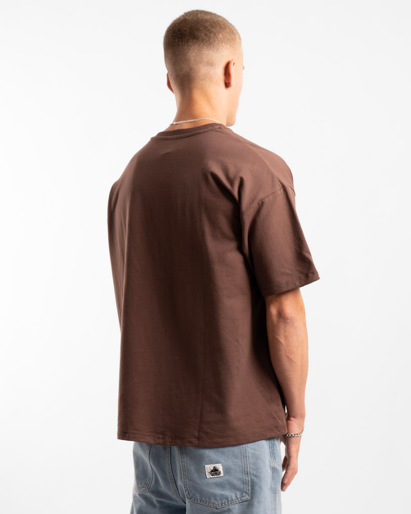 Luxe Oversized Tee - Chocolate