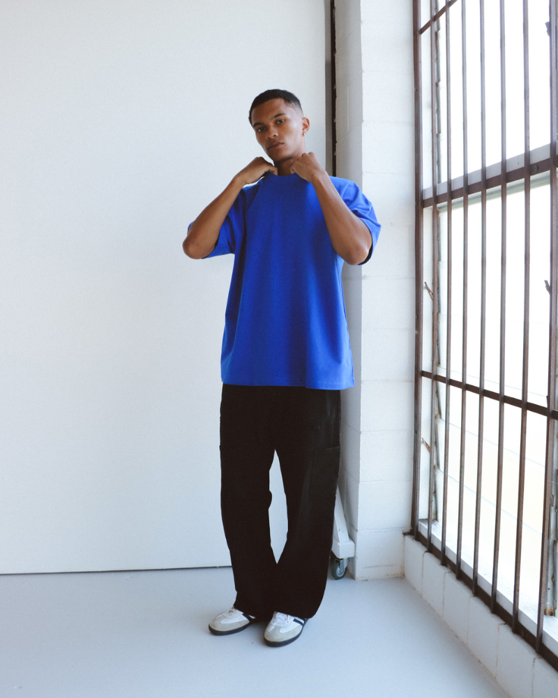 Luxe Oversized Tee - Royal Blue