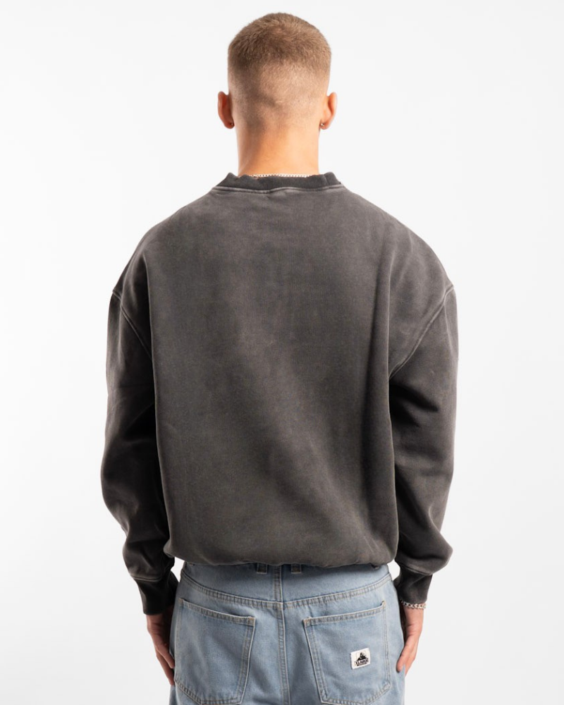 Unisex Classic Crew - Washed Black