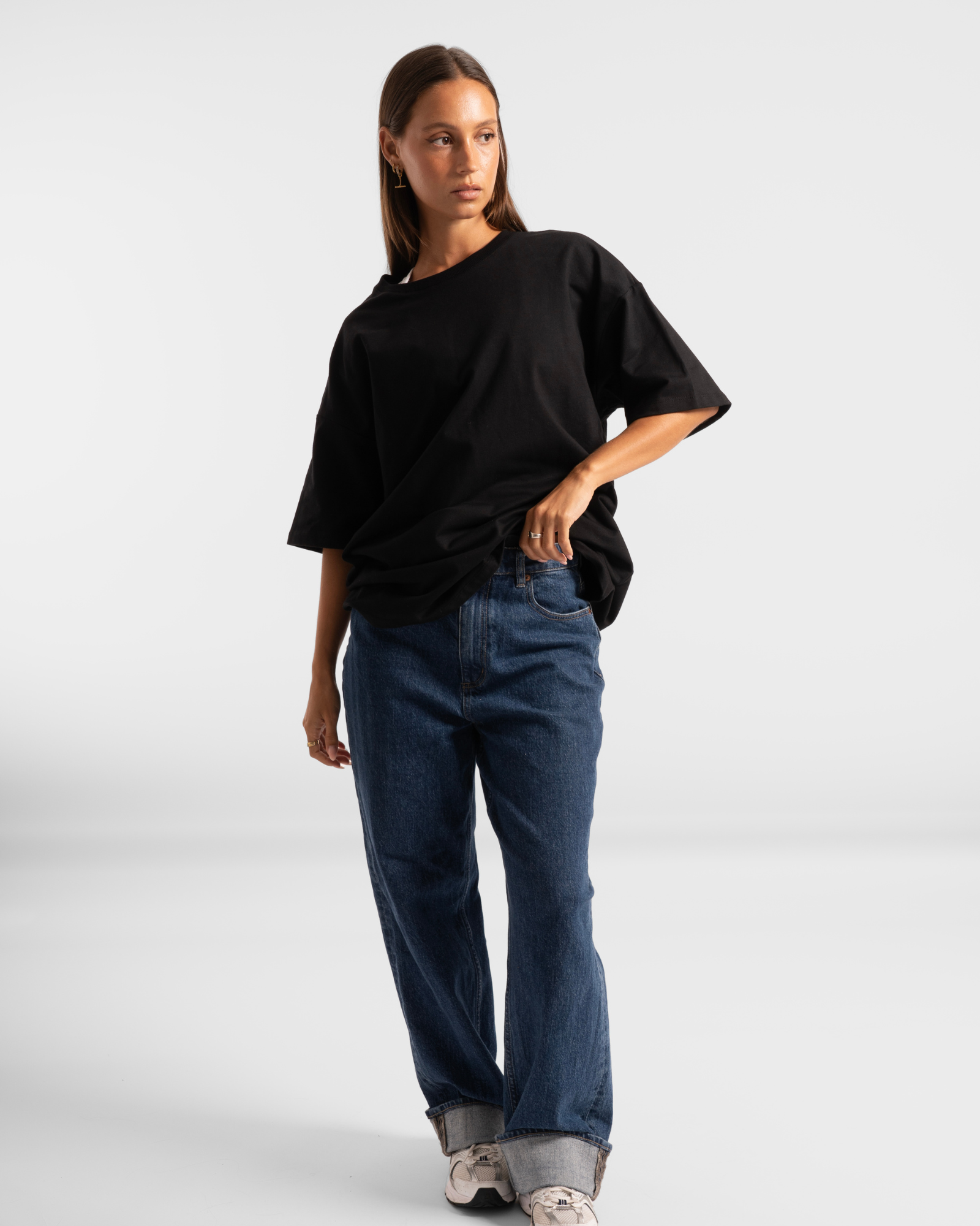 Luxe Oversized Tee - Onyx