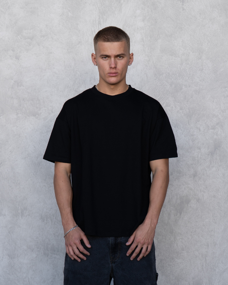 Luxe Oversized Tee - Onyx