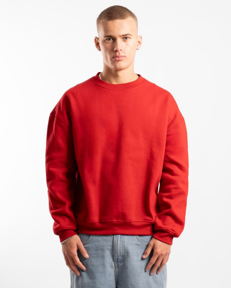 Unisex Classic Crew - Red