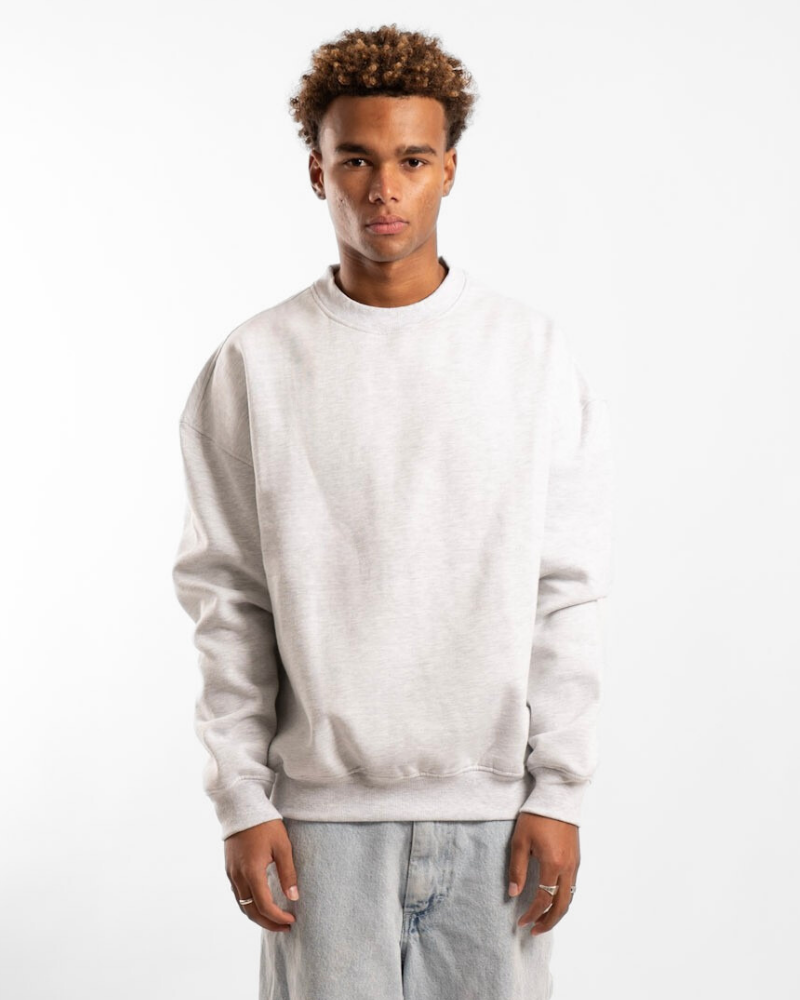 Unisex Classic Crew - Grey Marle