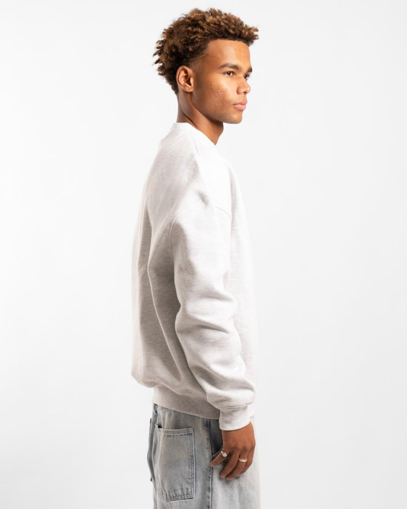 Unisex Classic Crew - Grey Marle