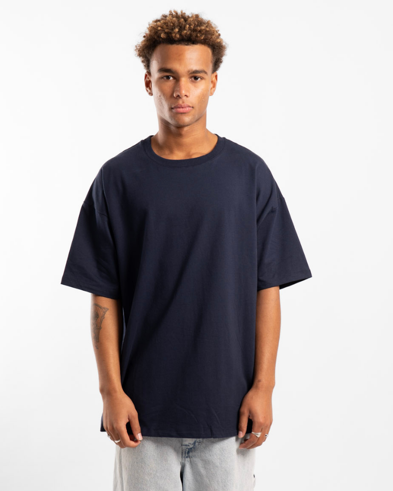 Luxe Oversized Tee - Navy