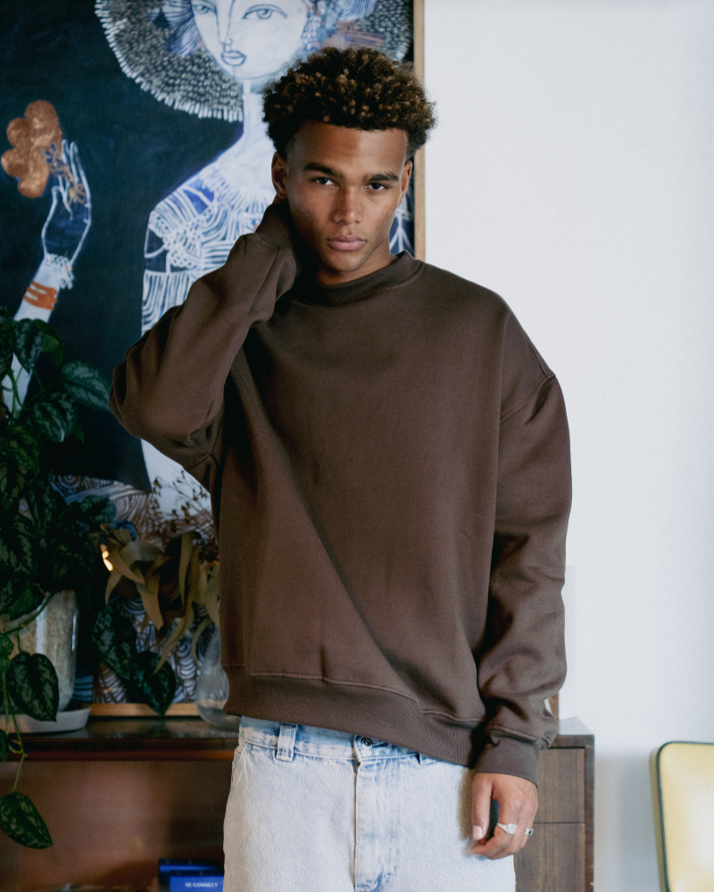 Unisex Classic Crew - Chocolate